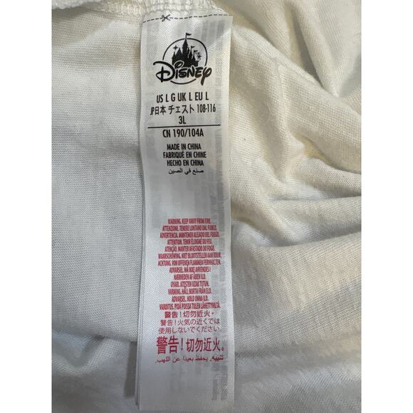 Pixar spell out & lamp ball pride LGBTQ Large casual Disney white rainbow shirt - Picture 5 of 5